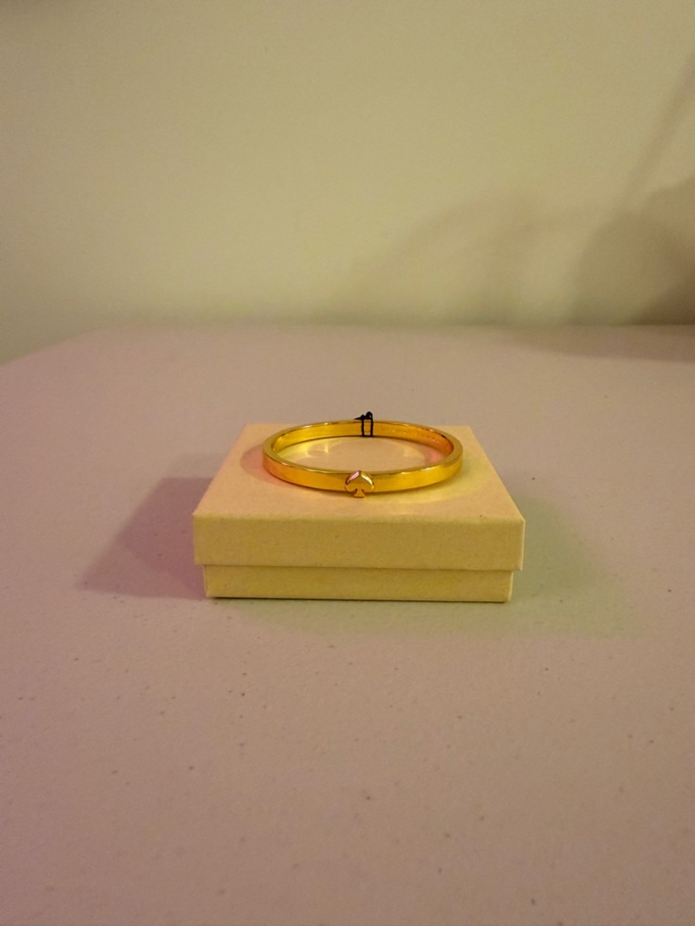 *NWT* kate spade “Everyday Spade Thin Metal Bangle” Bracelet - Gold Plated Metal